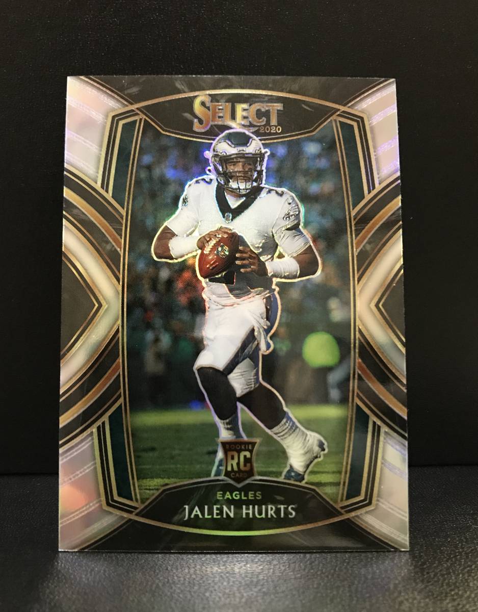 Jalen Hurts 2020 Panini Select Club Level Rookie Card Silver Prizm
