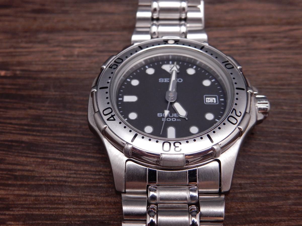 SCUBA SEIKO 200m 電池交換済 セイコー - 3E25-0A30 スキューバ 腕時計 