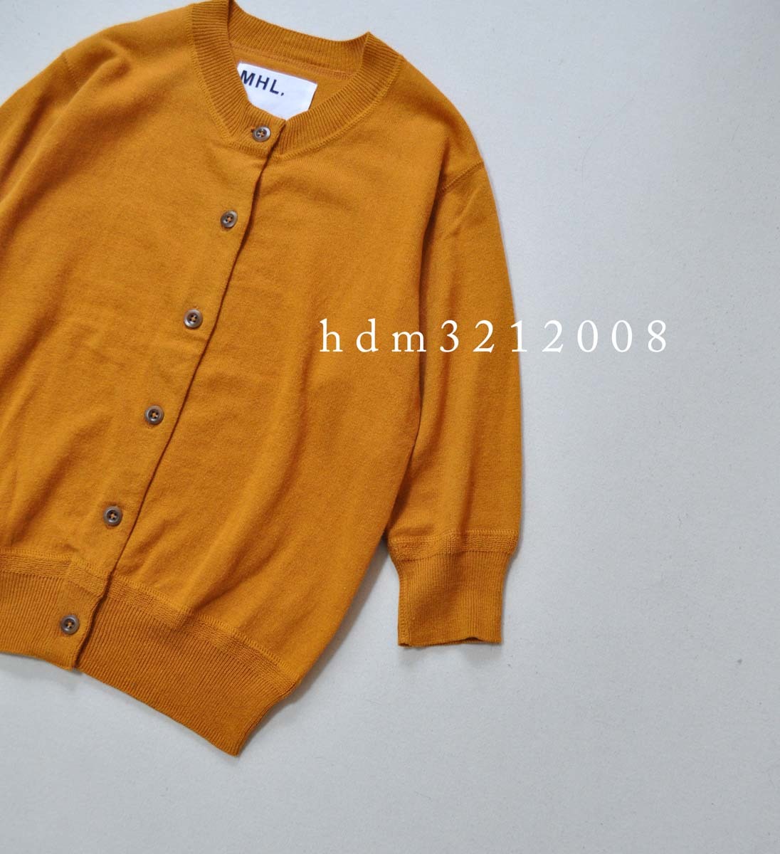 MHL マーガレットハウエル FINE SLUB COTTON LINEN クロップドスリーブ