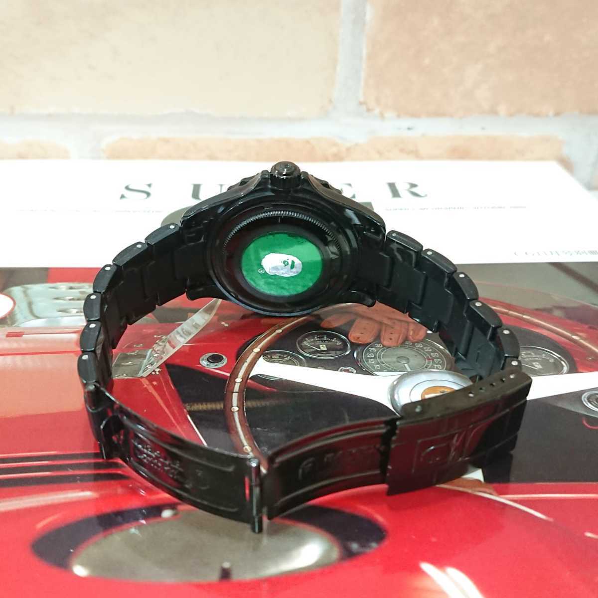 ☆美品 廃盤 ベイシング エイプ BAPEX サルマリーナ メンズ 腕時計 