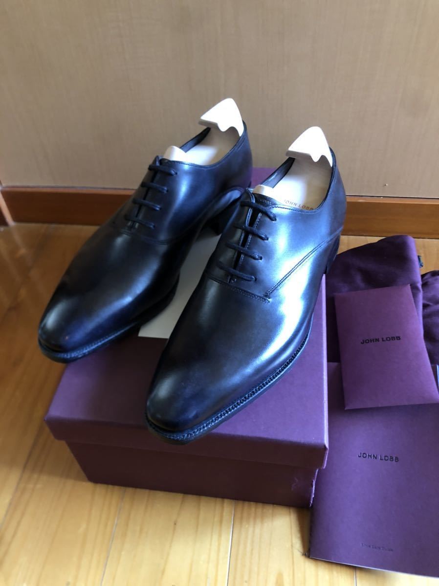 新品 JOHN LOBB BECKETTS 7E MUSEUM CALF BLACK PRESTIGE SOLE Made in 