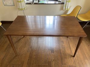 超美品☆カリモク60／ダイニングテーブル／モカブラウン／150 