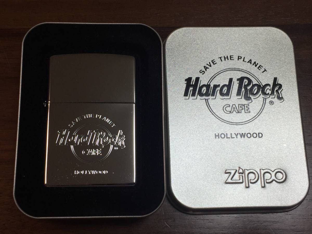 ☆未使用品 Hard Rock CAFE zippo HALLYWOOD ハードロックカフェ