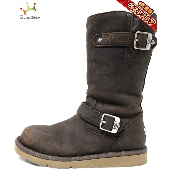  アグ UGG 25 5678 ケンジントン ムートン ダークブラウン レディース 靴(US8)｜売買されたオークション情報、yahooの商品情報をアーカイブ公開 - オークファン 女性用