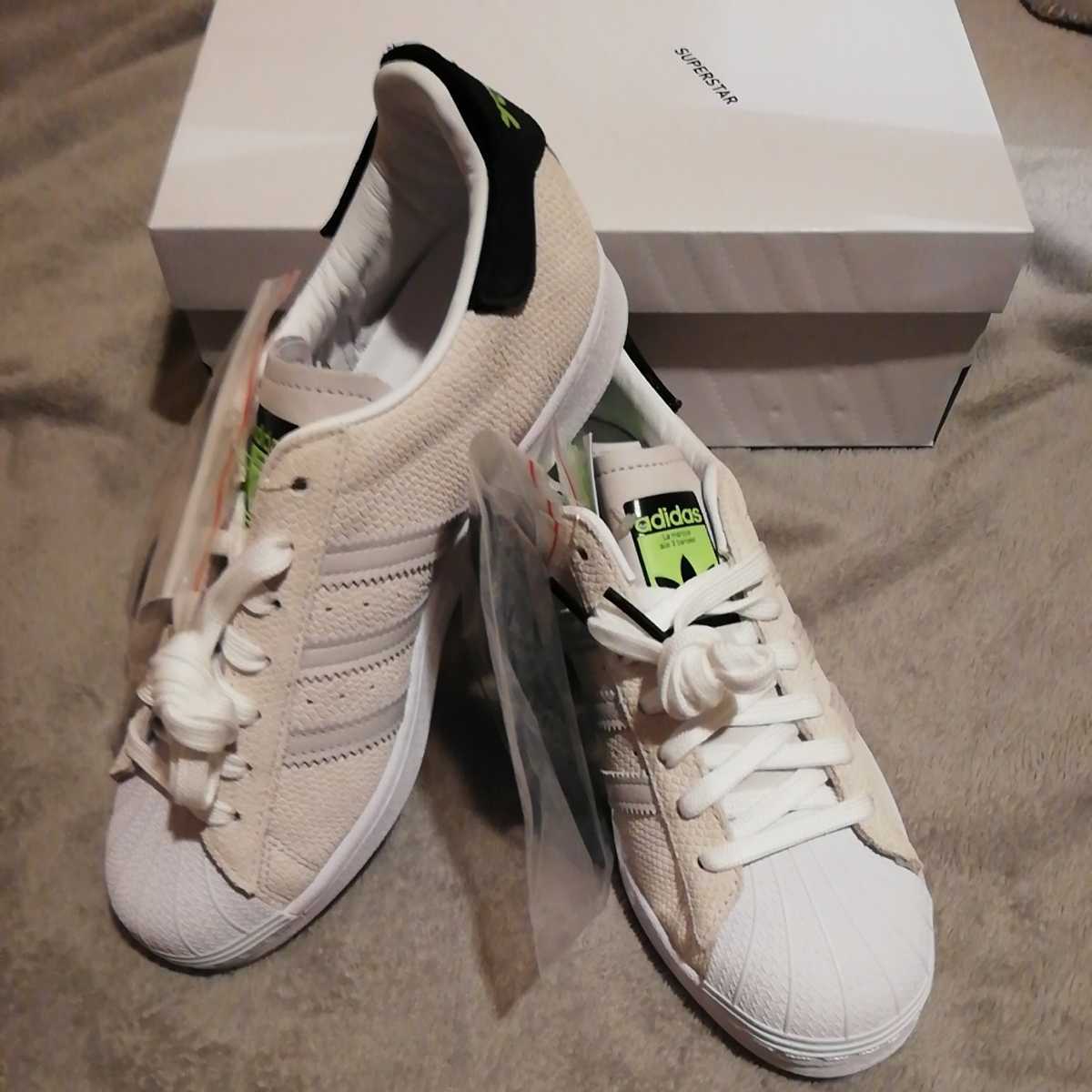 白ベージュ 26センチ SUPERSTAR ADIDAS アディダス スーパースター FV2828 SUPERSTAR FWHT/CWHT ...