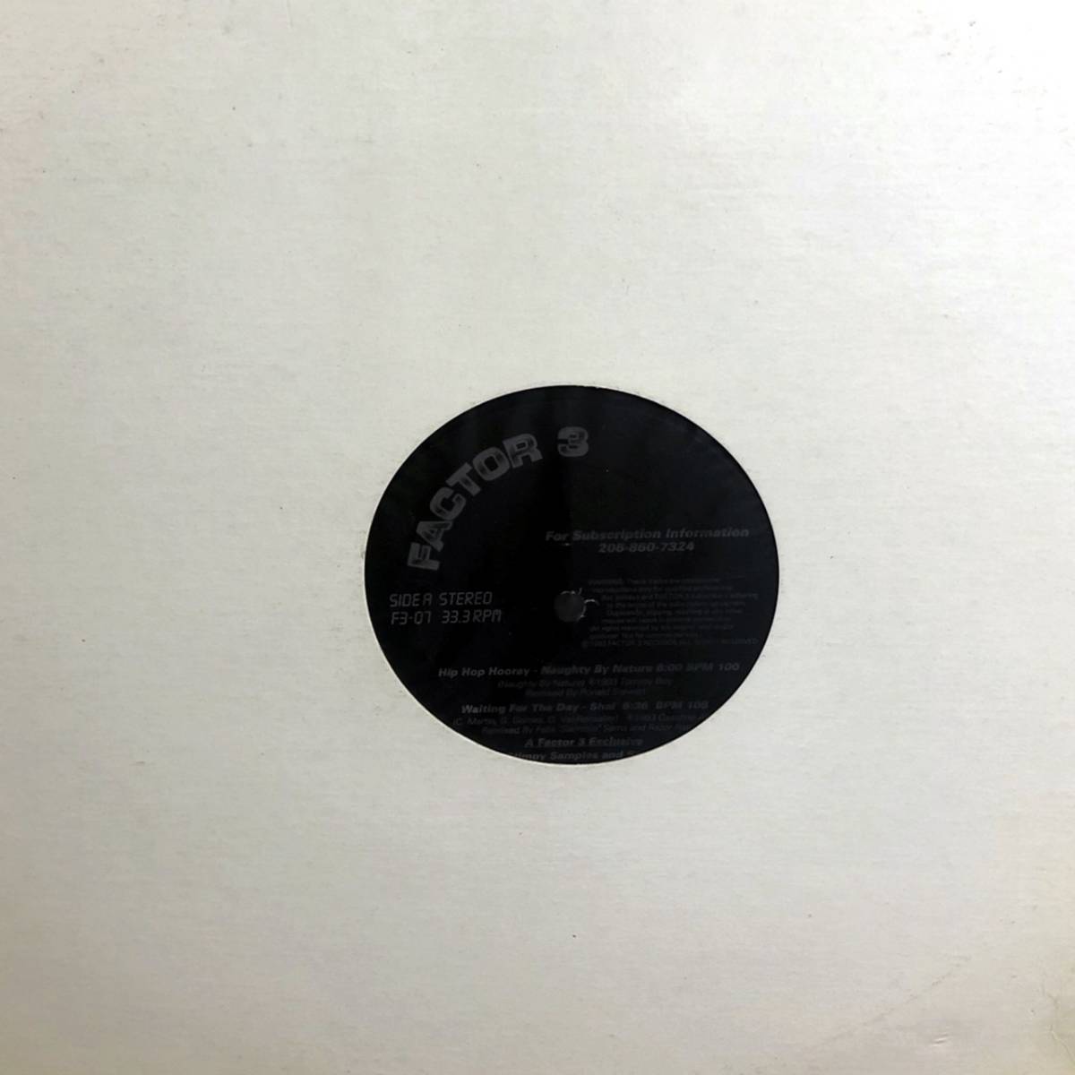  試聴 激レア FACTOR 3 RECORDS V.A. SHAI WAITING FOR THE DAY / NAUGHTY BY NATURE / HIP HOP HOORAY(R&B、ソウル)｜売買されたオークション情報、yahooの商品情報をアーカイブ公開 - オークファン Ru0026B、ソウル