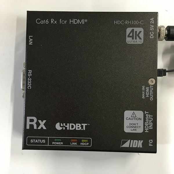 IDK HDMIツイストペアケーブル延長器 4K HDC-RH100-D | 中古IDK 4K@60