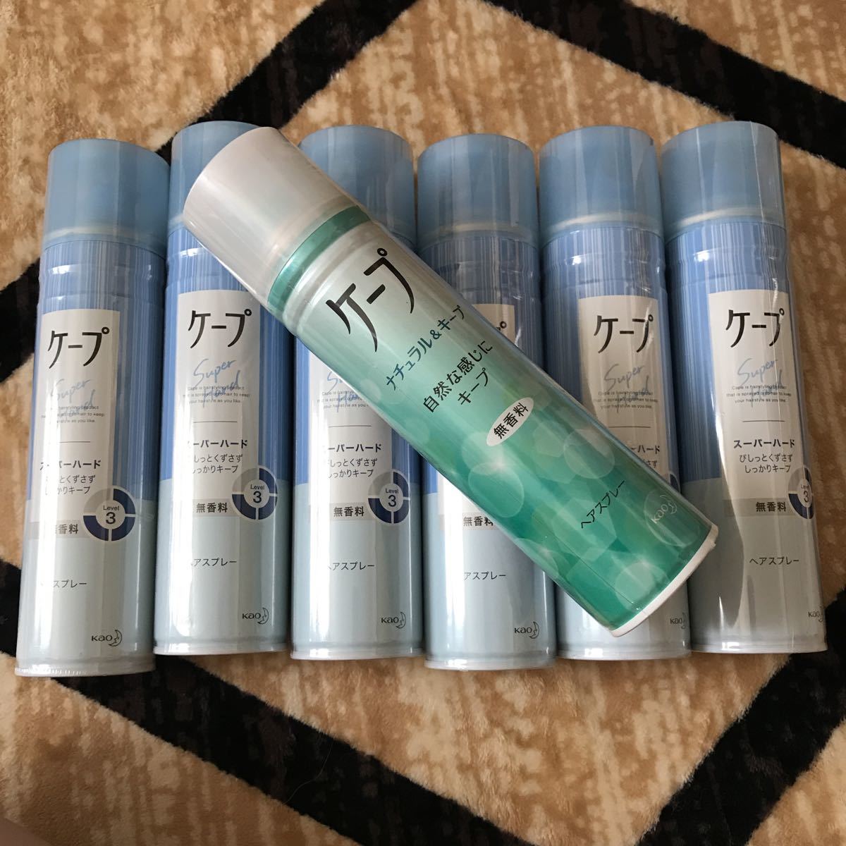 ケープ スーパーハード ヘアスプレー まとめて セット キープ 無香料 花王 ヘアスプレーケープ 180g 7本 スタイリング 髪の毛 ...