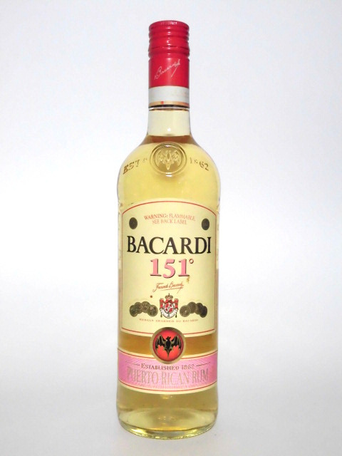 Bacardi 0 | Rum - Wines r⁄rum バカルディ151 : Flask 1980s 1L