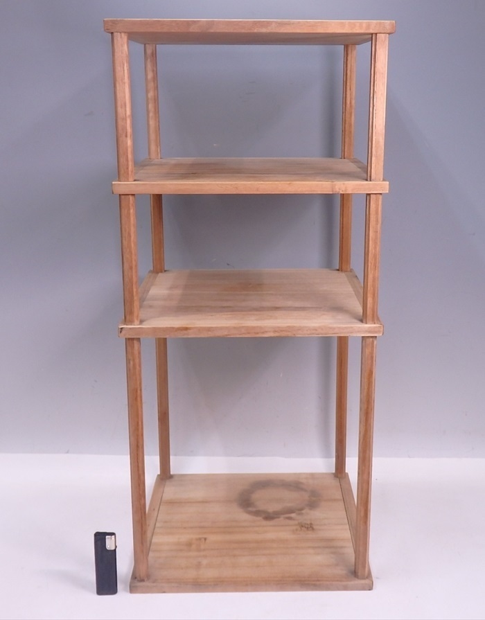 激安大特価，2025 完成品 桐 三重棚 ガタツキなし 30.5&times;30.5&times;高さ68cm 茶道具 茶器 茶棚 茶の湯の棚(茶器)｜売買されたオークション情報、yahooの商品情報をアーカイブ公開 - オークファン 茶器