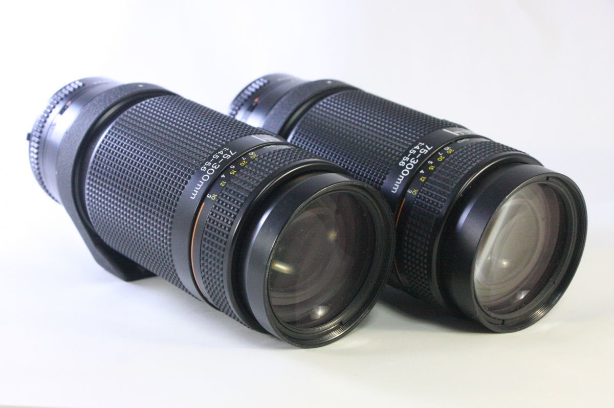 レンズ2本セット☆ニコン Nikon AF NIKKOR 75-300mm F4.5-5.6☆カビ