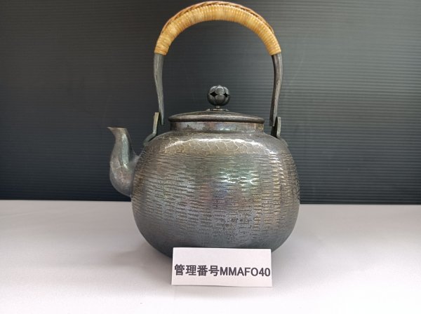 人気，豊富な ☆芳燕堂 上彬作 椿紋 茶托 10客 銀杏紋 茶筒 純銀製