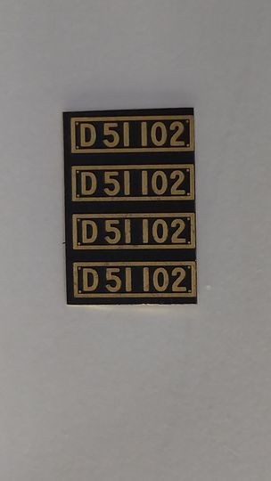 1 80 D51 102 蒸気機関車ナンバープレート 車輌パーツ 売買されたオークション情報 Yahooの商品情報をアーカイブ公開 オークファン Aucfan Com