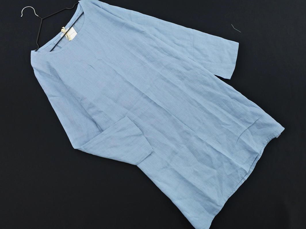 ネコポスOK 美品 fog linen work フォグリネンワーク リネン100 
