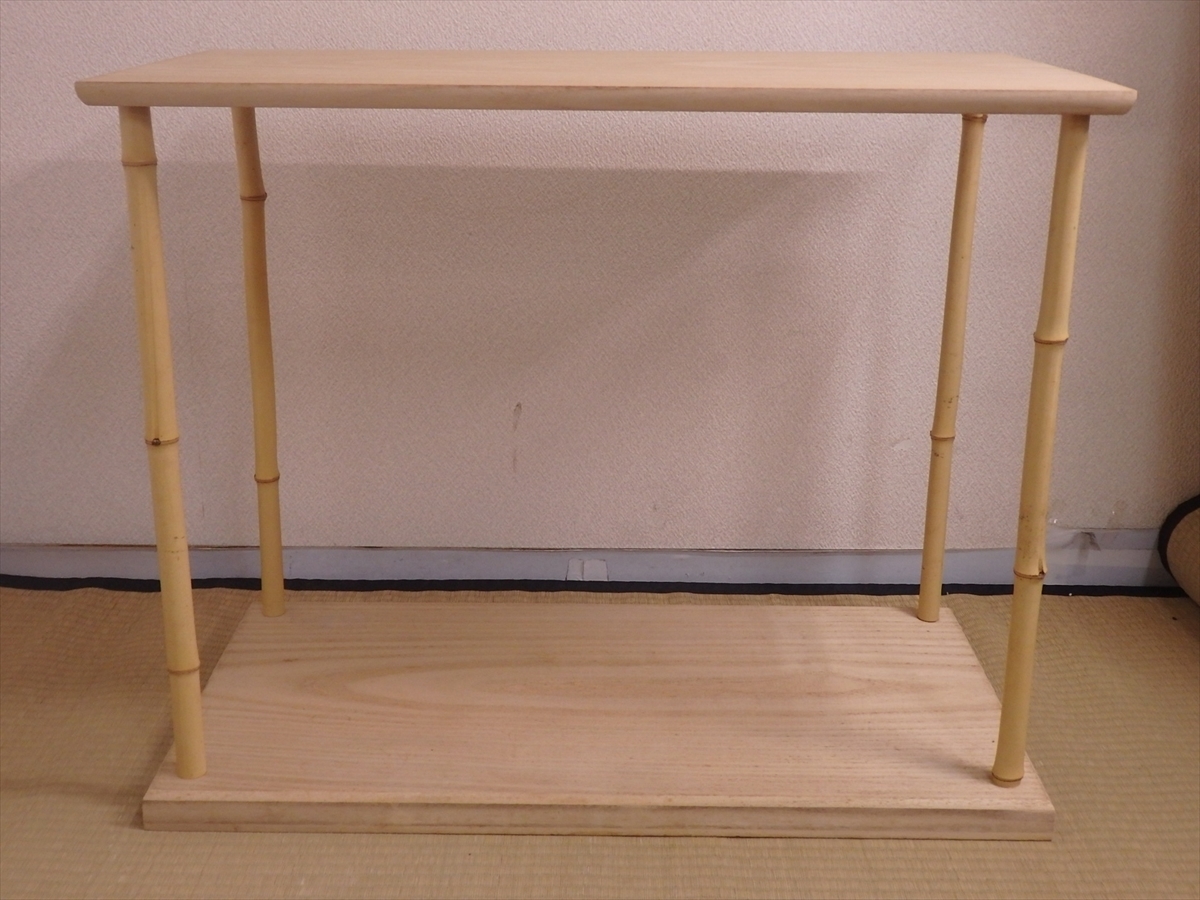 正規品，人気SALE】 茶道具 木製 真塗 寿棚 組立式 箱 A-056