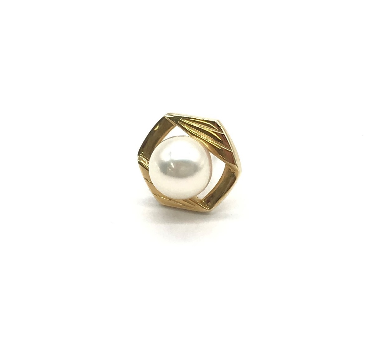 MIKIMOTO ミキモト真珠 K14 585 ピンブローチ パール ゴールド 1.4g 