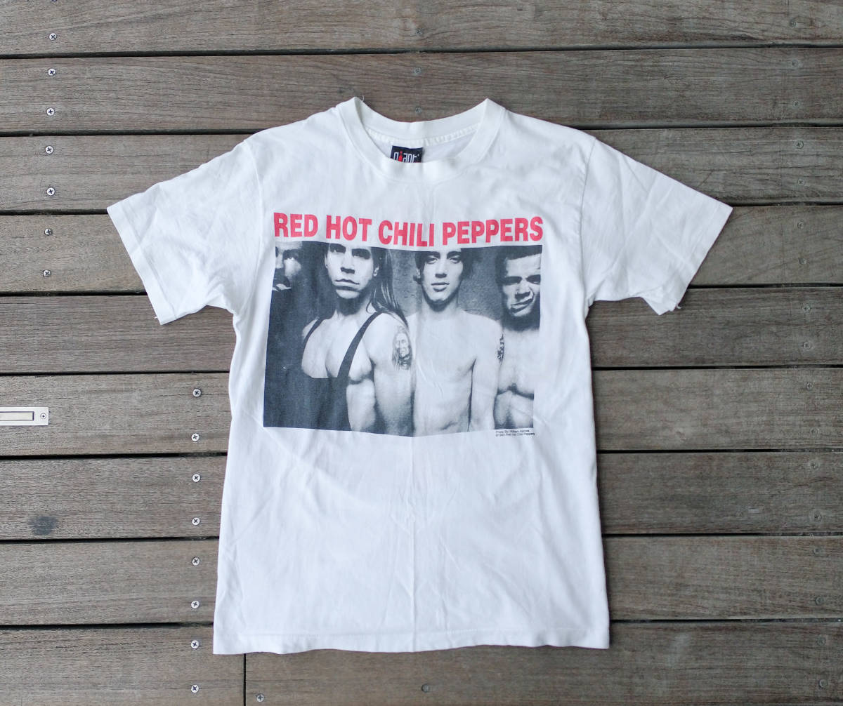 古着 1990 RED HOT CHILI PEPPERS Mothers Milk 半袖Tシャツ レッド 
