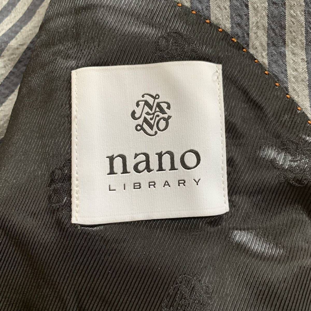 nano universe Library シアサッカー L グレーストライプ NANO nano 