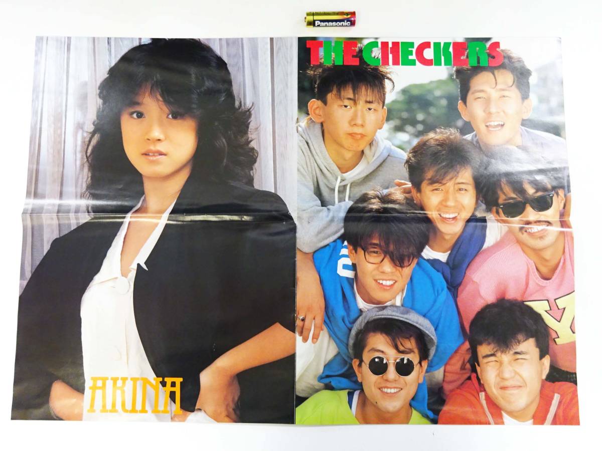 ☆チェッカーズ【未使用】ポスター 生写真 他6点 CHECKERS 昭和 80年代