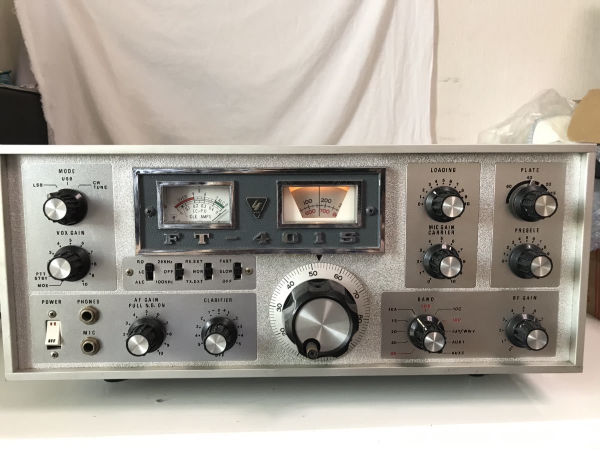 八重洲無線 ヤエス YAESU SSB 無線機 真空管式FT-401S 100W改造　CWフィルター付　現状品_1