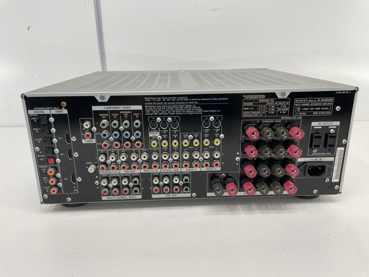JN37) SONY ソニー TA-DA3200ES マルチチャンネル インテグレート