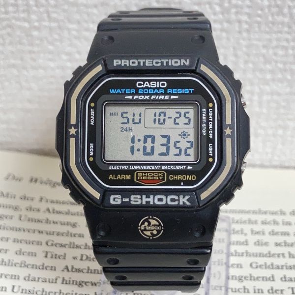 ★レア CASIO G-SHOCK デジタル 多機能 メンズ 腕時計 ★ カシオ G-ショック DW-5600E アラーム クロノ タイマー ブラック 稼動品 F4627