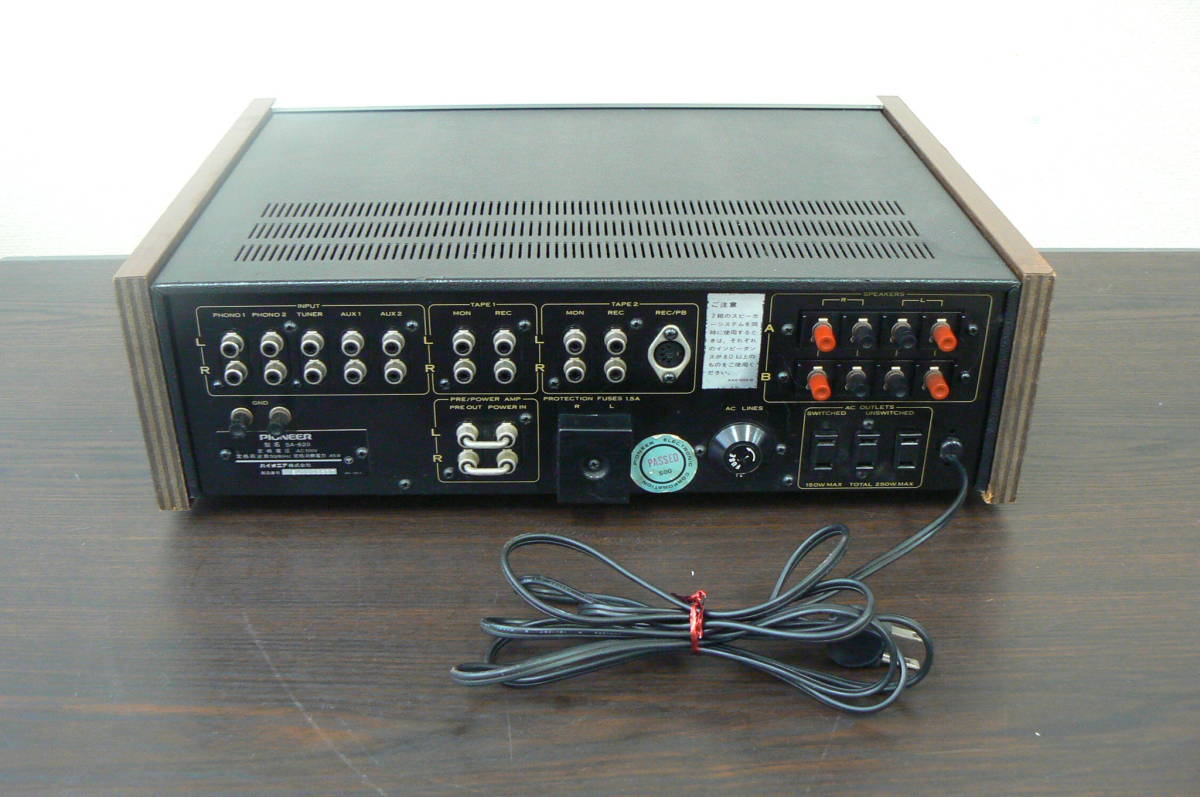 パイオニアアンプSA-620ジャンク扱いで パイオニア Pioneer プリメイン