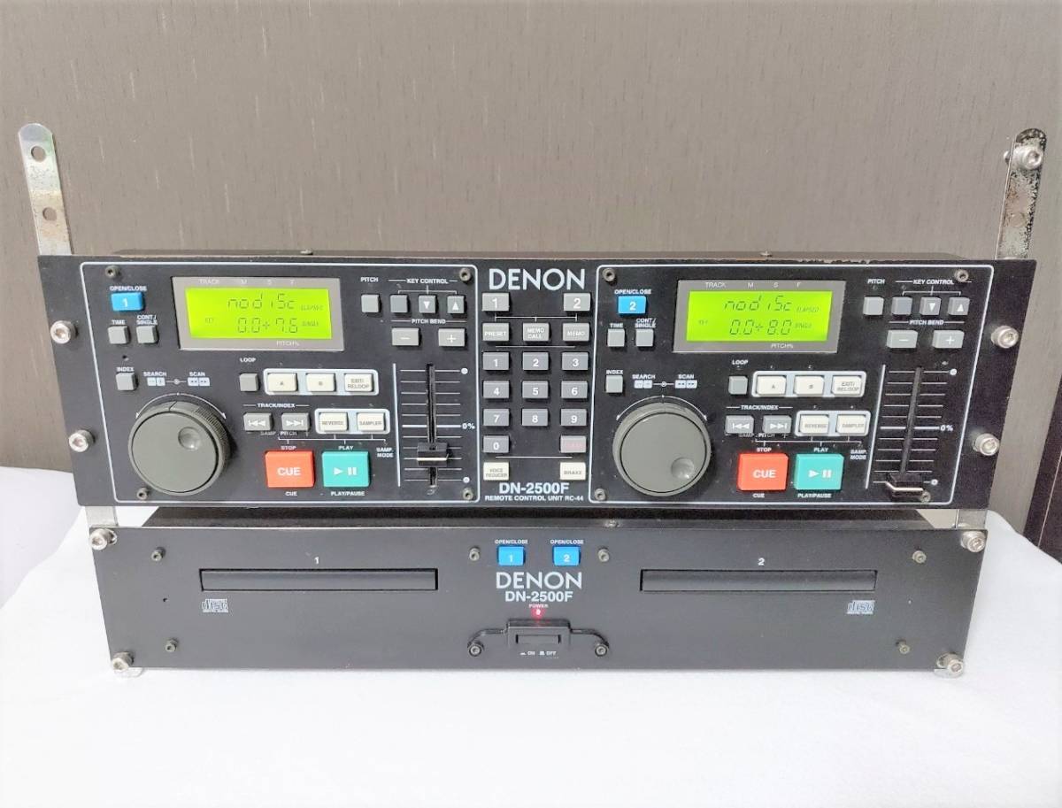 DENON デノン ダブルCDプレーヤー DN-2500F 業務用 プロ用 通電確認済み