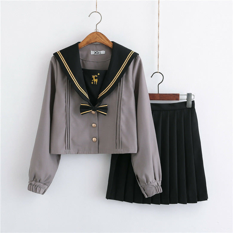 Mc6 1 S Xlサイズ 学生服 長袖 上下4点セット レディースファッション Jk制服 可愛い 学園風 セーラー服 コスプレ コスチューム 女子制服 学生服 売買されたオークション情報 Yahooの商品情報をアーカイブ公開 オークファン Aucfan Com