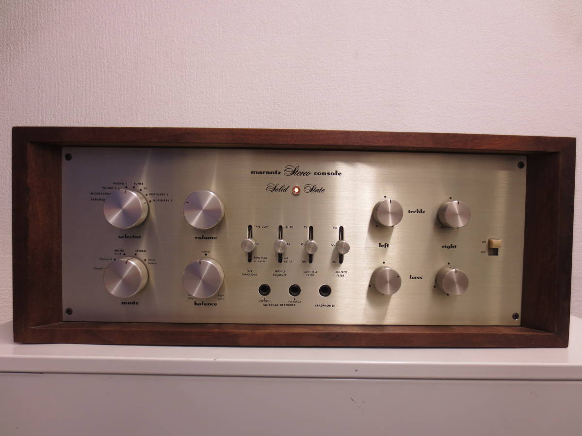 51729】marantz マランツ 7T プリアンプ ウッドケース入り ジャンク