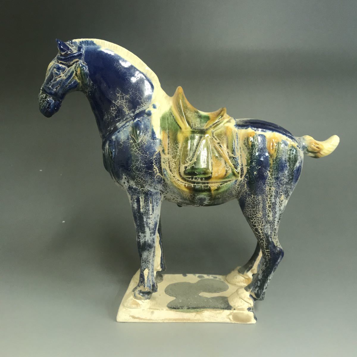唐三彩 馬 馬俑 中国 美術品 古美術品 古玩 唐物品 中国美術 藍( 唐三彩 馬 馬俑 中国 美術品 古美術品 古玩 唐物品 中国美術 藍(