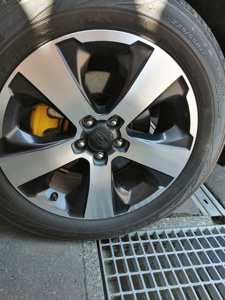 7J PCD100 5H スバル XV 純正 17インチ ホイール スタッドレスタイヤ用