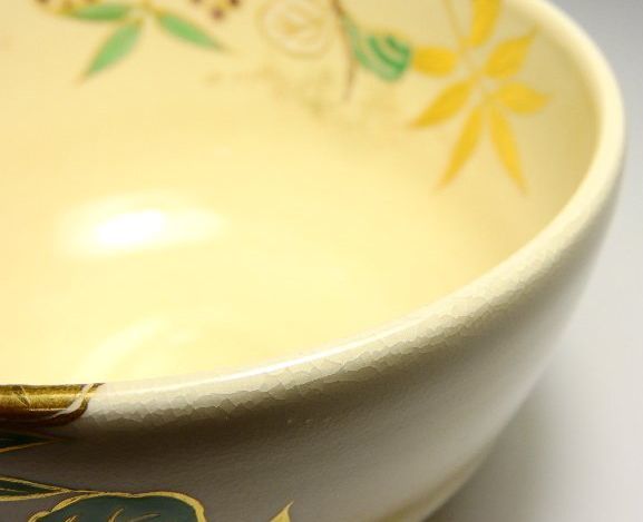 茶道具 京焼 共箱 宮川香雲 - 金彩 Yahoo!オークション 棚 茶会 竹絵 水