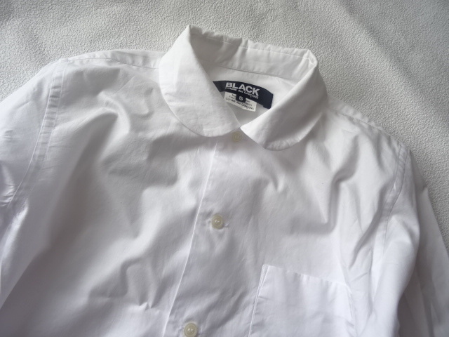 BLACK COMME des GARCONS ブラック コムデギャルソン丸襟シャツ サイズ