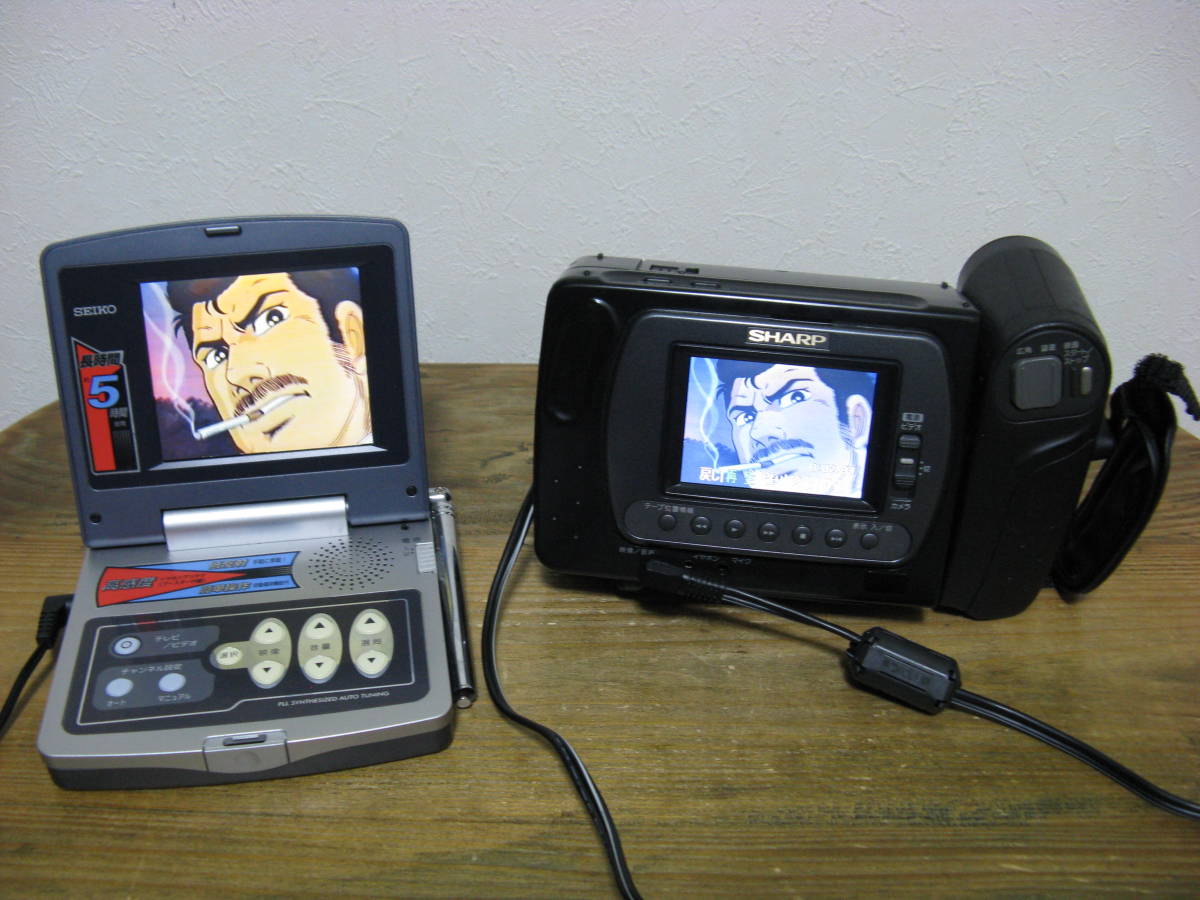 動作良好　Video8　シャープ　VL- EL310　8ミリビデオカメラDVD化 驚きの破格値，低価 テープ再生・撮影OK！☆シャープの液晶8ミリ