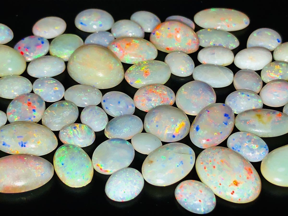 【大量100ct!天然オパールルースおまとめ】jewelry ジュエリー opal 裸石 石宝 まとめて1円スタート
