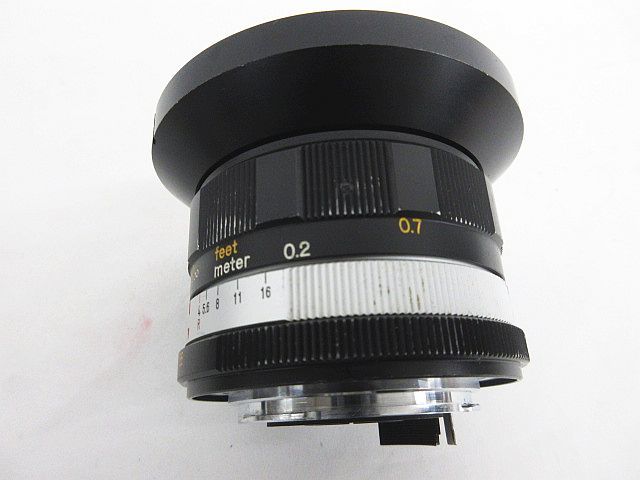 動作未確認 ジャンク KONICA HEXANON 1:4 f=21mm レンズ ケース付