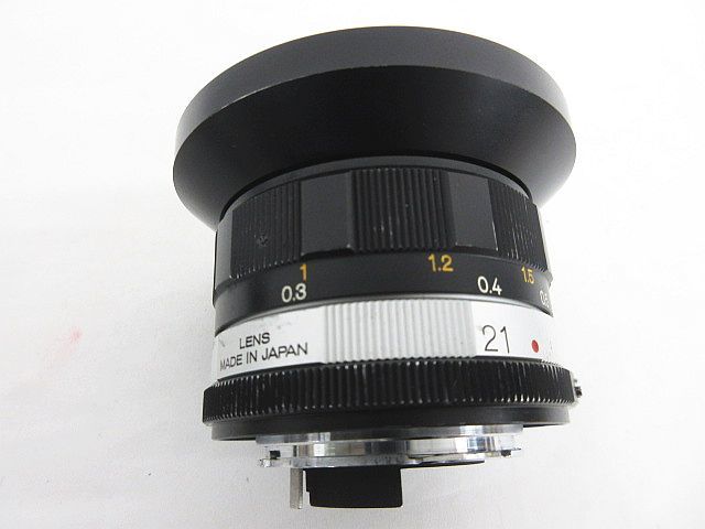 動作未確認 ジャンク KONICA HEXANON 1:4 f=21mm レンズ ケース付