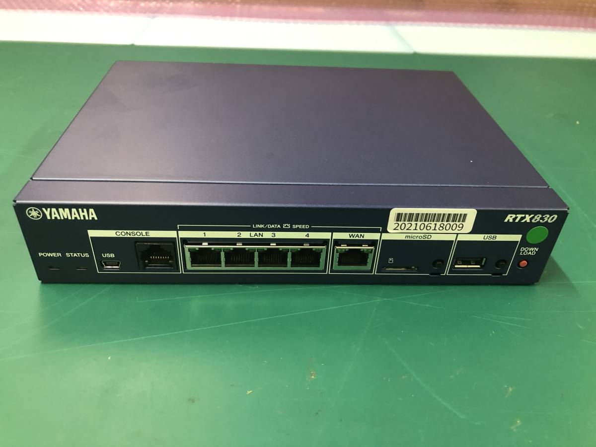 YAMAHA RTX830 ギガアクセスVPNルーター 初期化済 動作確認済 周辺機器 YAMAHA ギガアクセス VPN ルーター RTX830 動作確認・初期化済み