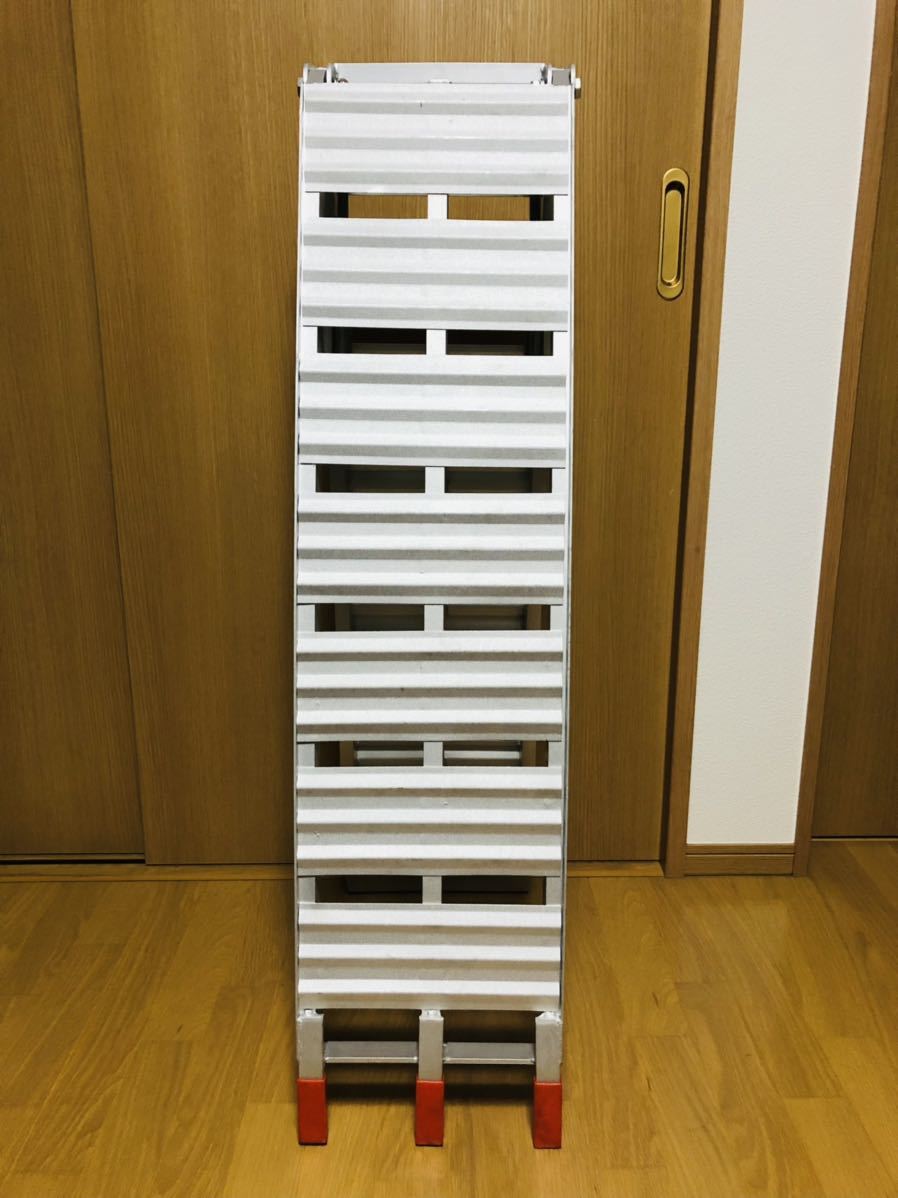 アルミラダーレール アルミブリッジ 折りたたみ式 使用少(アルミ 