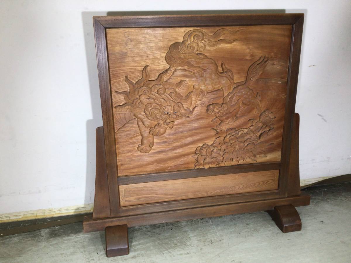 浮き紐面取 花梨無垢平卓□木工芸・花台・香炉 時代市場□上手造 仏像 