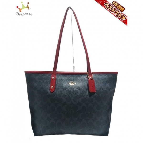 コーチ COACH トートバッグ F37475 シグネチャーデニムシティージップ 