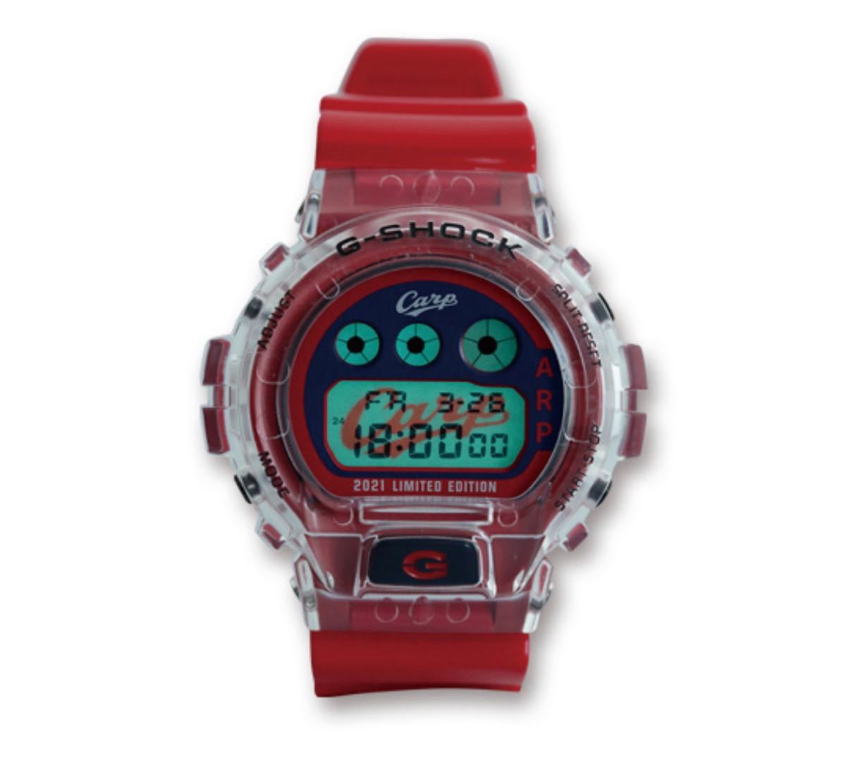 広島カープ G-SHOCK 2021年モデル carp casio カシオ K▽保管品 CASIO