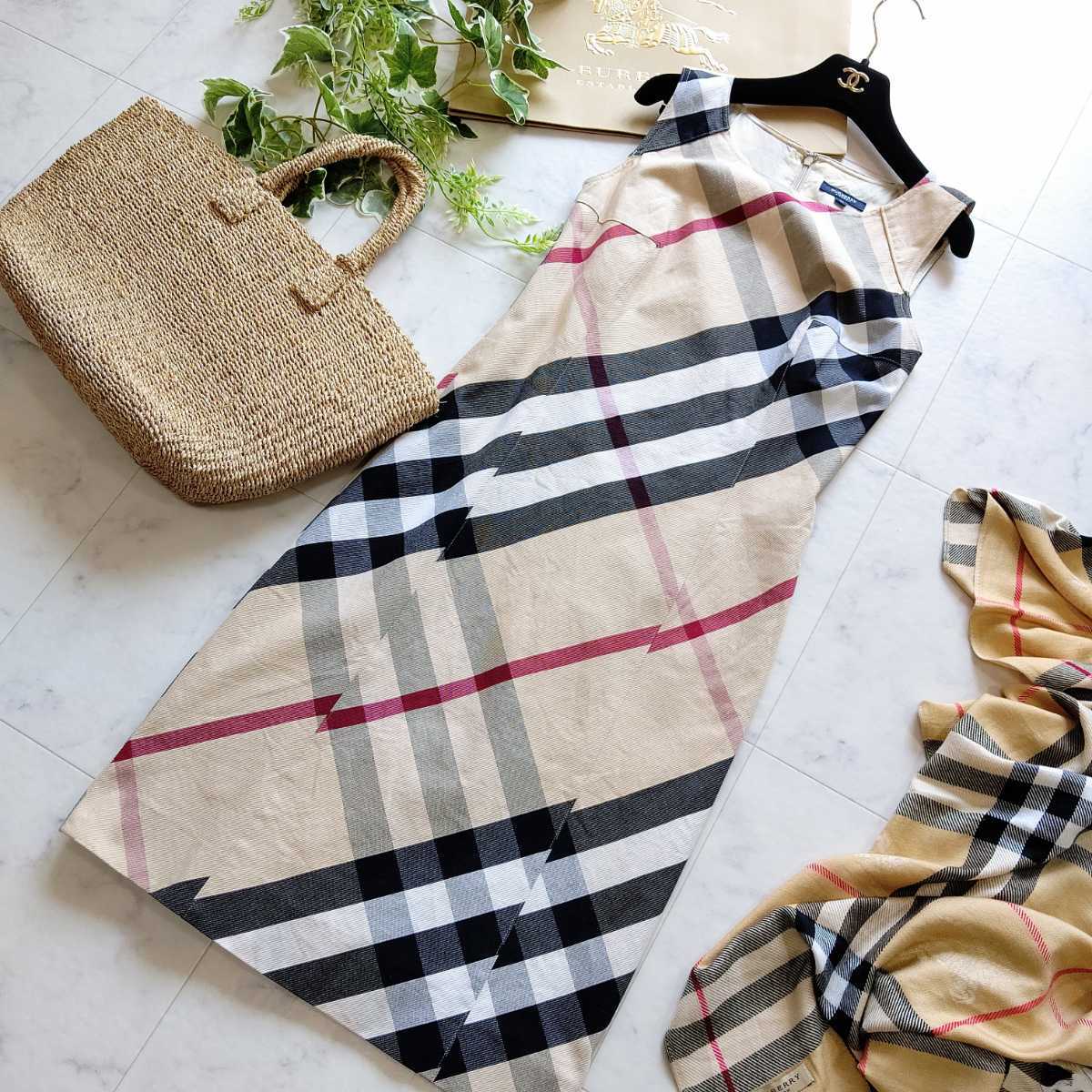 大きいサイズ 美品 BURBERRY LONDON バーバリーロンドン ワンピース  