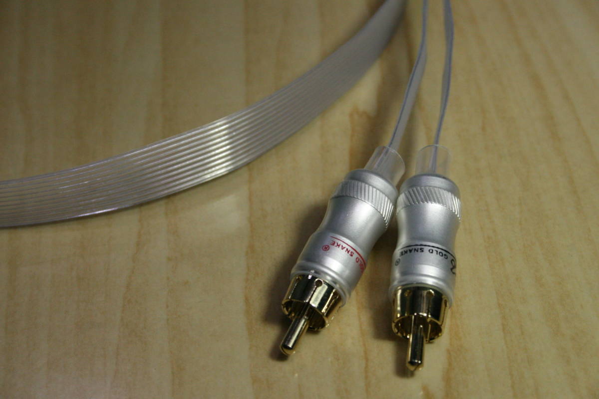 NORDOST と同構造 銀メッキ6N銅 RCAケーブル 1Mペア 音