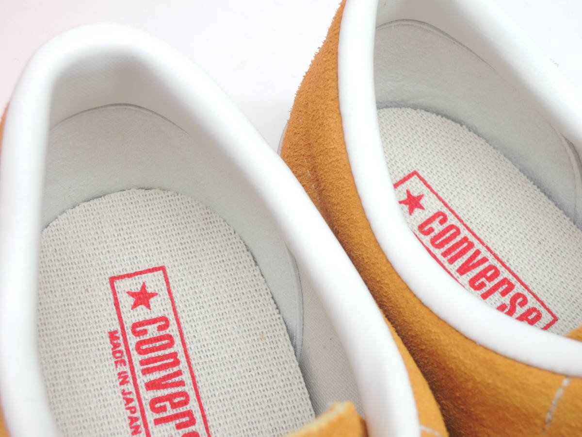 即決!未使用! 日本製 CONVERSE ONE STAR J SUEDE GOLD サイズ 26cm 