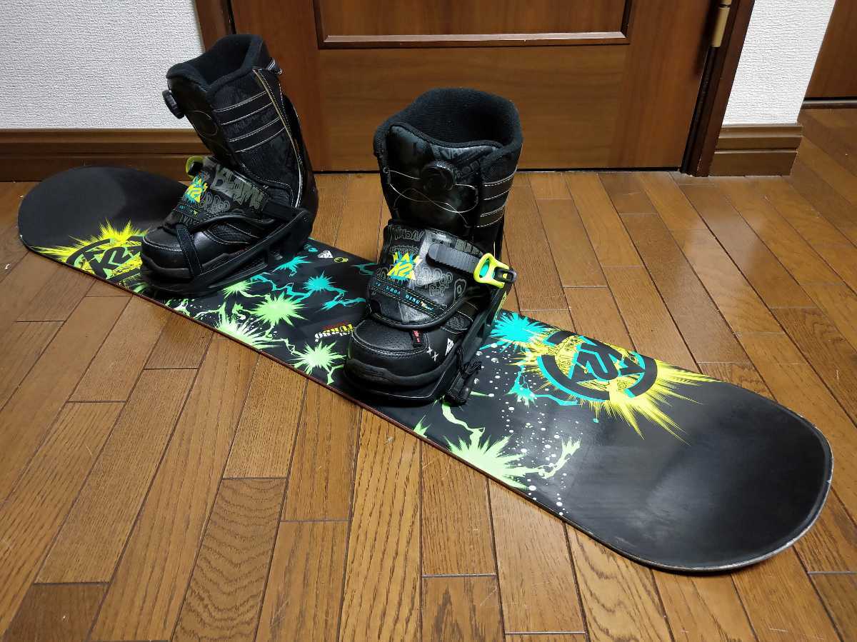 ソールの画像!送料安□メンテ済□BURTON ボード111センチ□ブーツ20.5 