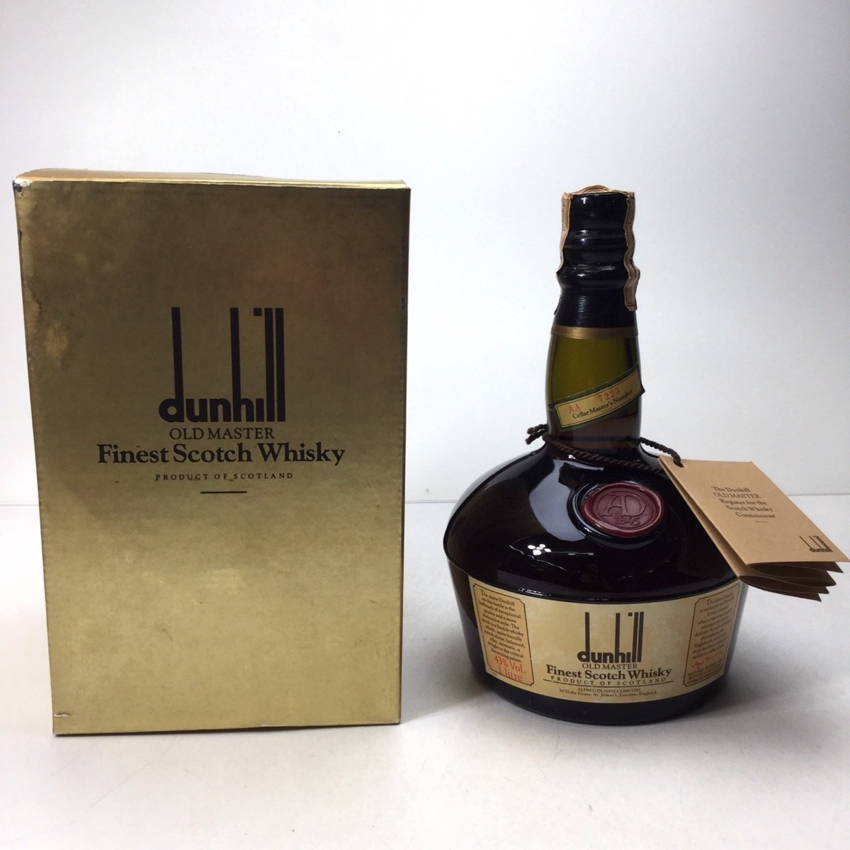 dunhill ダンヒル ウイスキー 1000ml未開栓 飲料・酒 dunhill ダンヒル ウイスキー 1000ml未開栓