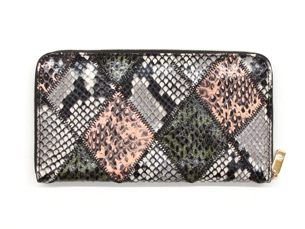 BALLY バリー パイソン 長財布 ラウンドファスナー