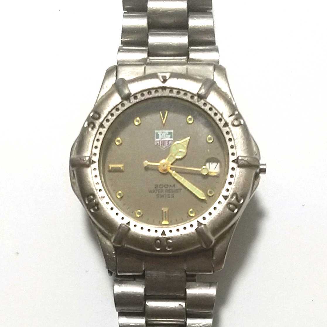1円スタート□稼働品□TAGHEUER タグホイヤー プロフェッショナル 200M 